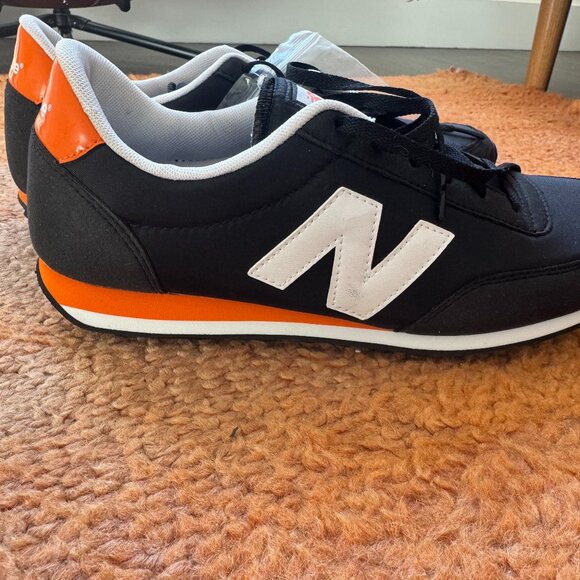 New in Box, Men's Retro New Balance 410 Classic Black White & Orange, Size 10 - Picture 2 of 10